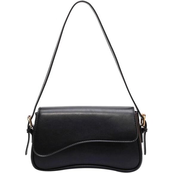 Shoulder Bag for Women Y2K Trendy Purse Vegan Leather Hobo Handbags Clutch - Picture 2 of 7